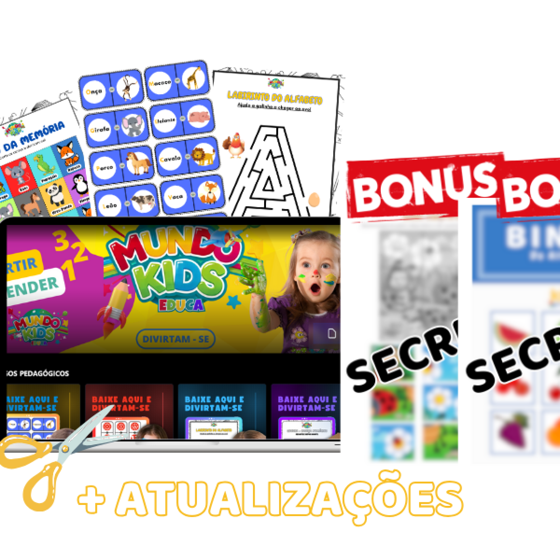 Prévia do kit Mundo Kids